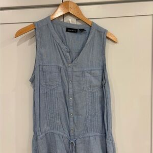 DKNY Light Blue Striped Top